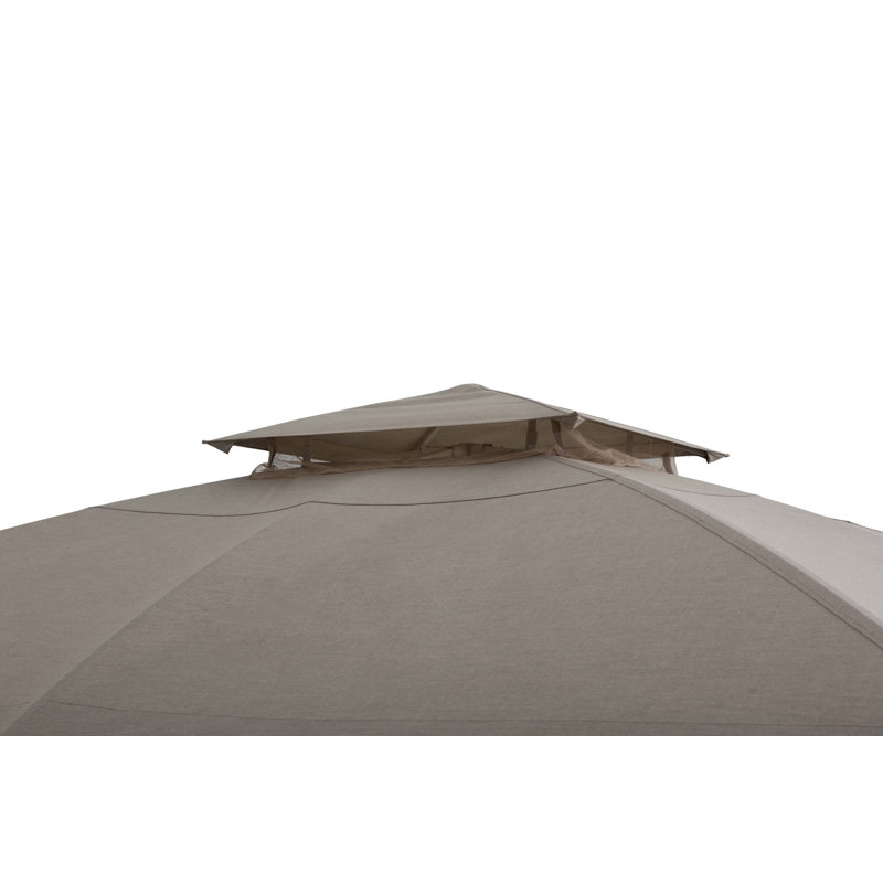 Sunjoy 11 ft. x 13 ft. Hudson Soft Top Gazebo with 5year Fade